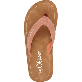 s.Oliver Pantolette Webstoff Profilsohle 5-27140-42, Größe:39 EU, Farbe:Orange - Orange - 39