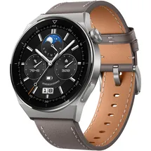 Huawei Watch GT 3 Pro  46 mm titangrau Lederarmband grau