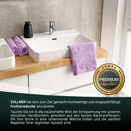 ZOLLNER Handtuchset 50 x 100 cm lila 4-tlg.