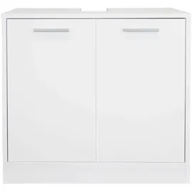 stabilo-sanitär Waschtischunterschrank 2-türig 60 x 58 x 33 cm Weiß Glänzend