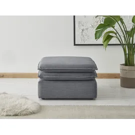 Home Affaire Hocker PIAGGE Cord 0 x 0 x 0 cm Grau