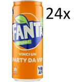 24x Fanta Orange Orangenlimonad Dose 330 ml 100% italienische Orangen
