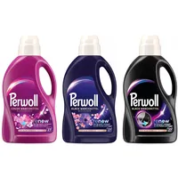 PERWOLL Flüssig Set 3x 27 WL 1x Black & 1x Black Blütenmeer & 1x Color Blüten