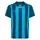 hummel hmlCORE XK Striped Jersey S/S Kids, blue coral/blue danube 164