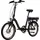 Saxonette E-Bike Faltbike, 20Zoll, Frontmotor, 281 Wh Akku 3 Gang, Nabenschaltung, ( Pedelec, Elektrofahrrad )mit Rücktrittbremse - Schwarz