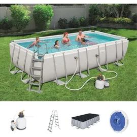 BESTWAY Power Steel Frame Pool Set 549 x 274 x 122 cm inkl. Sandfilteranlage 56466