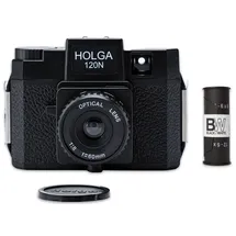 Holga 120N Set black, inkl. B+W Film, Rollfilm-Kamera