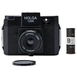Holga 120N Set black, inkl. B+W Film, Rollfilm-Kamera