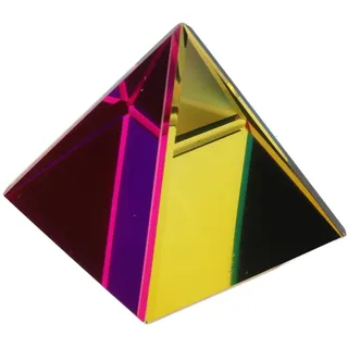 Glaspyramide, Regenbogen-Farbprisma Zur Dekompression, Tischdekoration für Fotografie (50MM)