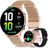 Smartwatch Damen Frauen mit Telefonfunktion Armbanduhr Sportuhr Fitnessuhr