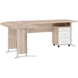 moebel-dich-auf OFFICE LINE Büroschrank 0,0 x 0,0 x 0,0 cm Braun/Weiß