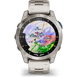 Garmin D2 Mach 1 Aviator Vented Titanium Bracelet