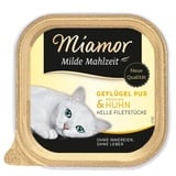 Miamor Milde Mahlzeit Geflügel pur & Huhn 32 x 100 g