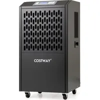 Costway 118 L/Tag Bautrockner, Luftentfeuchter kommerziell mit Ablaufschlauch, 24H