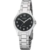 REGENT Metall Damen Uhr 2252409 Analog Armbanduhr silber Metallarmband D2UR2252409 - Silber