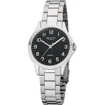 REGENT Metall Damen Uhr 2252409 Analog Armbanduhr silber Metallarmband D2UR2252409 - Silber