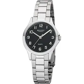 REGENT Metall Damen Uhr 2252409 Analog Armbanduhr silber Metallarmband D2UR2252409 - Silber