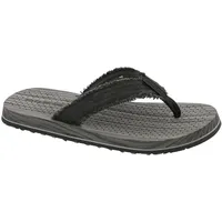 Skechers Herren Tantra Sandalen, Schwarz Leinen, 44 EU