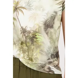 Monari T-Shirt mit Tropik-Design Mehrfarbig 38