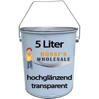5 Liter Premium Bootslack | Yachtlack | Schiffslack |hochglänzend | farblos/transparent | made in Germany