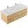 Posseik Waschbecken mit Unterschrank WHITE YAMO 130 eiche gold 130,0 x 55,0 x 50,0 cm