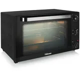 Tristar Minibackofen, Kleiner Tisch-Backofen Mini-Ofen 60L mit Umluft & Timer Pizzabackofen schwarz
