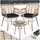 Tectake Molfetta Set 3-tlg. natur