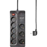 Renkforce 1574788 Überspannungsschutz-Steckdosenleiste 1 Stück Schwarz 1 St.