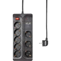 Renkforce 1574788 Überspannungsschutz-Steckdosenleiste 1 Stück Schwarz 1 St.