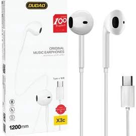 DUDAO In-Ear-Kopfhörer mit USB-Typ-C-Anschluss weiß (X3C) - Weiß