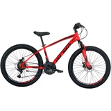 OLMO Montana, OLMO Mountainbike 24 Zoll Demonte, rot