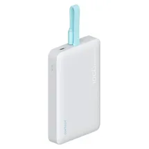 cuktech CP132ML 10000 mAh Usb-c Magnet-powerbank Mit Integriertem Usb-c-kabel – Weiß