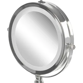 Beliani Kosmetikspiegel LED CLAIRA Silber