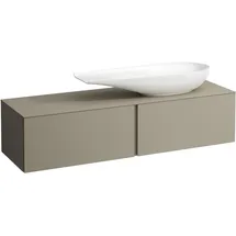 Laufen ILBAGNOALESSI Schubladenelement, Ausschnitt rechts, 160x50x37cm, zu WT-Schale H81897 4, H4303430972701, Farbe: Perlbeige
