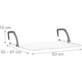 Relaxdays Hängetrockner 4 m weiß