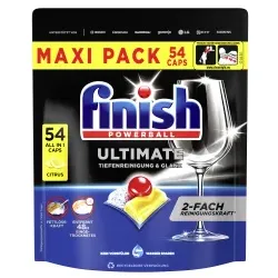 Finish Ultimate All in 1 Caps, 2-fach-Reinigungskraft, Maxi Pack 3282476 , 54 Cabs - Packung, Citrus
