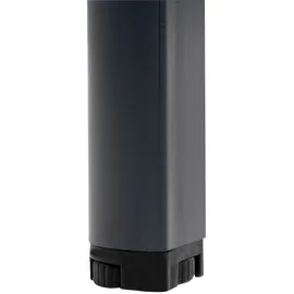 furni24 Schreibtisch Nova 160x80x75 cm, Sandfarbe/anthrazit
