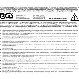 BGS Gewindeschneideisen M10 x 1,0 x 25 mm