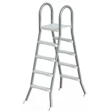 Azuro De Luxe stainless steel ladder "A" - for pool up to 1.40m height