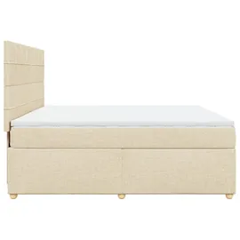 vidaXL Boxspringbett 180 x 200 cm Creme