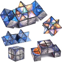 Forhome 2 in 1 Sternenklarer Himmel Zauberwürfel Infinity - Zauberwürfel Kinder - 3D-Puzzle-Würfel - Magic Cube - Stressabbau Spielzeug, Lernspiel Geschenke für Kinder Erwachsene