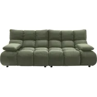 Home Affaire 3-Sitzer HOME AFFAIRE "Cozy Bubble, mit klappbaren Armlehnen, Breite 220cm", turtle, B:220cm H:85cm T:108cm, Sofas, mit eleganter Steppung, Rundumbezug & weicher Polsterung