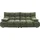 Home Affaire 3-Sitzer HOME AFFAIRE "Cozy Bubble, mit klappbaren Armlehnen, Breite 220cm", turtle, B:220cm H:85cm T:108cm, Sofas, mit eleganter Steppung, Rundumbezug & weicher Polsterung