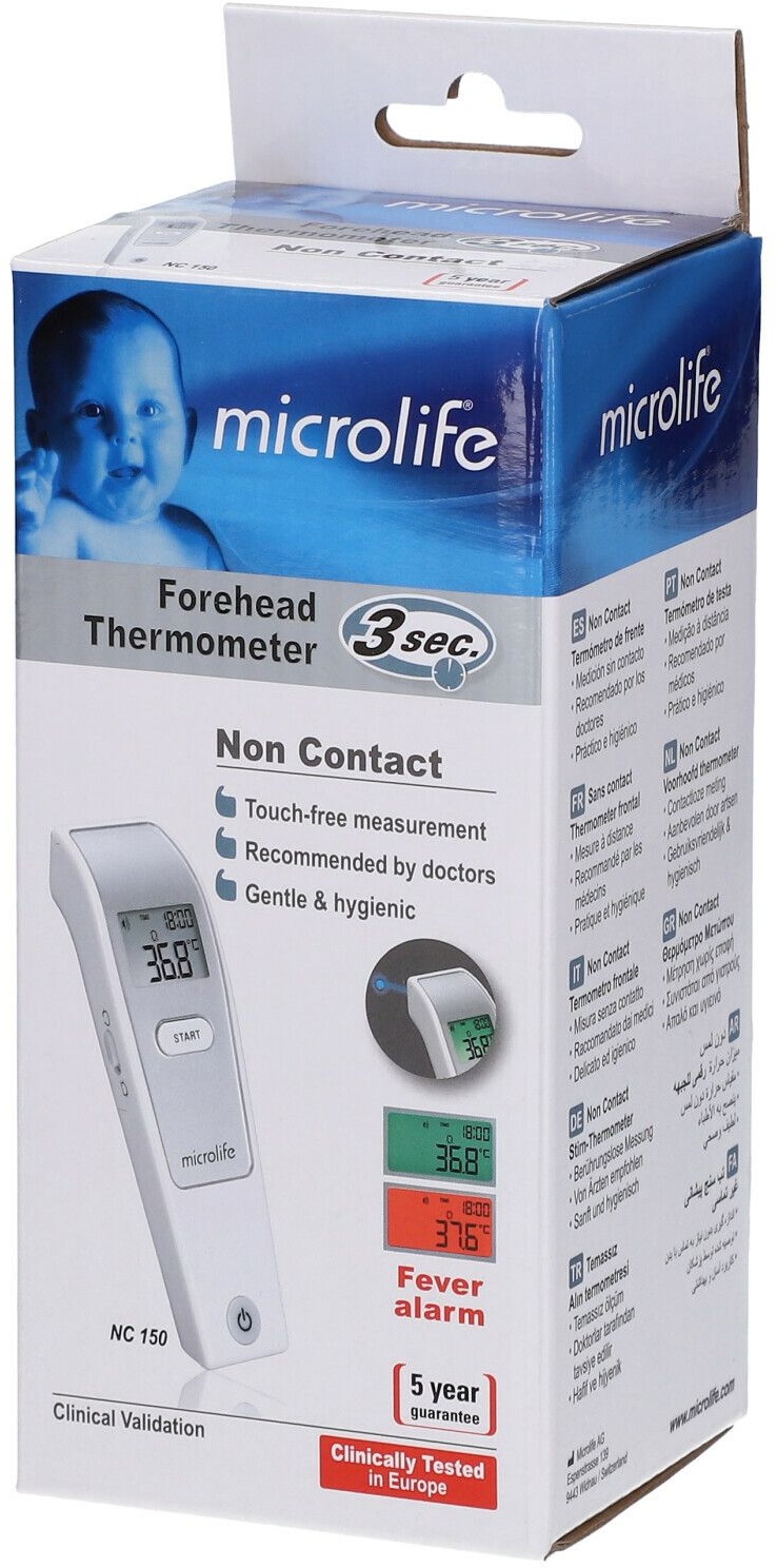 Microlife NC150 Thermomètre Front 3 Secondes 1 pc(s) Thermomètre