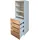 Hti-Living Schrank mit 4 Schubladen 50 x 40 x 161 cm Blau / Weiß
