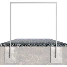 Schake Anlehnbügel aus Stahlrohr 80 x 20 mm 750 mm DB703
