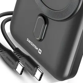 Swissten Powerbank 10.000 mAh 20 W Pd kompatibel mit Magsafe Schwarz 22013974 - Schwarz