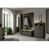 Set One by Musterring GA York Kombi 60 Garderoben-Set 274,5 x 51,2 x 206,6 grau