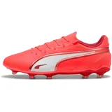 Puma KING Match FG/AG Unisex Fussballschuh, Glowing RED-PUMA White-RED FIRE,