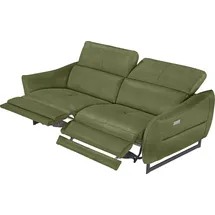 Egoitaliano "Dafne, elegantes Designsofa mit hohem Sitzkomfort", grün (kiwi), 2-Sitzer ohne elektrischer Relaxfunktion, Kopfteile manuell verstellbar
